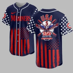 Seattle Mariners USA 250 Patriotic Jersey