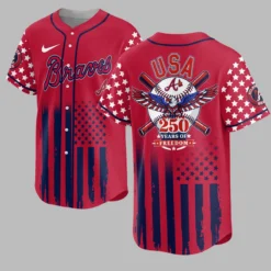 Atlanta Braves USA 250 Patriotic Jersey