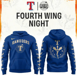 Texas Rangers Fourth Wings Night Hoodie