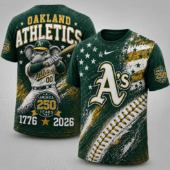 Oakland Athletics 250 Years Of Freedom Exclusive T-shirt