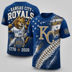 Kansas City Royals 250 Years Of Freedom Exclusive T-shirt