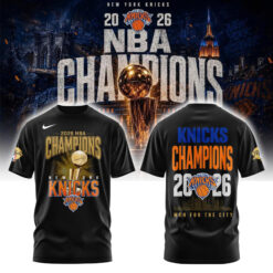 New York Knicks 2026 NBA Finals Champions Limited Edition Black Tshirt