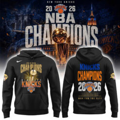New York Knicks 2026 NBA Finals Champions Limited Edition Black Hoodie