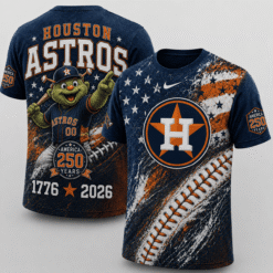 Houston Astros 250 Years Of Freedom Exclusive T-shirt