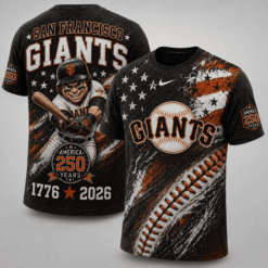 San Francisco Giants 250 Years Of Freedom Exclusive T-shirt