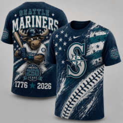 Seattle Mariners 250 Years Of Freedom Exclusive T-shirt