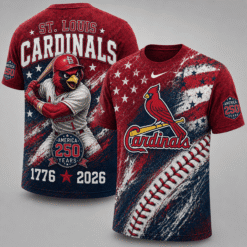 St. Louis Cardinals 250 Years Of Freedom Exclusive T-shirt