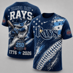 Tampa Bay Rays 250 Years Of Freedom Exclusive T-shirt