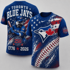 Toronto Blue Jays 250 Years Of Freedom Exclusive T-shirt