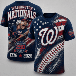 Washington Nationals 250 Years Of Freedom Exclusive T-shirt