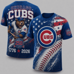 Chicago Cubs 250 Years Of Freedom Exclusive T-shirt