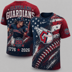 Cleveland Guardians 250 Years Of Freedom Exclusive T-shirt