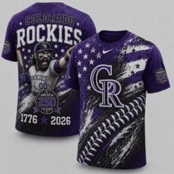 Colorado Rockies 250 Years Of Freedom Exclusive T-shirt