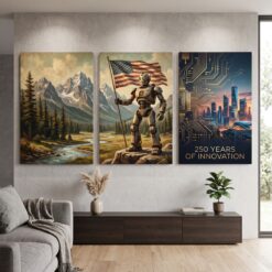 The Wild Robot: Evolution of Freedom – America 250 Canvas Set