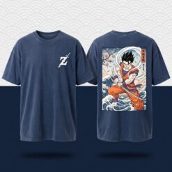"Z-Sword Heritage" Traditional Ukiyo-e Woodblock Navy Tee