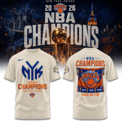 New York Knicks 2026 NBA Finals Champions Limited Edition Tshirt v2