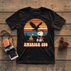 Peanuts America 250 Retro Sunset Tee
