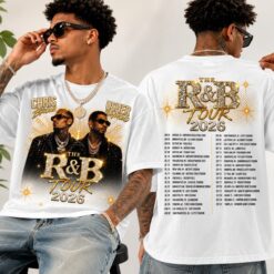 Usher Raymond and Chris Brown RNB Tour 2026 Shirt, Retro Concert T-Shirt, Music Fan Gift D8