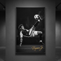 Neymar Canvas Wall Art Soccer Legends Poster Football Stadium Sport Decor Print D1
