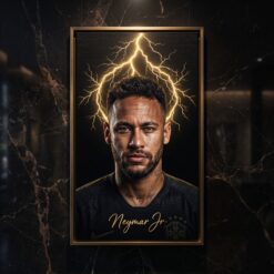 Neymar Canvas Wall Art Soccer Legends Poster Football Stadium Sport Decor Print D13