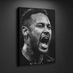 Neymar Canvas Wall Art Soccer Legends Poster Football Stadium Sport Decor Print D16