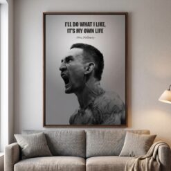 Max Holloway Motivational Quote Canvas