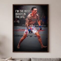 Max Holloway MMA Fight Poster Canvas