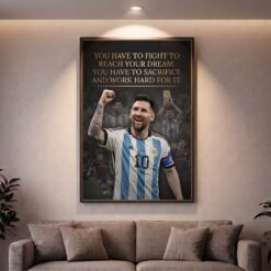 "Messi: The Legacy Complete – World Cup Champion Canvas Art"
