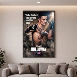Max Holloway Champion Fight Poster Canvas