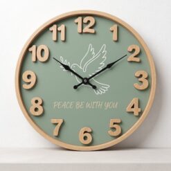 The Wooden Wall Clock Collection: Timeless Faith & Peace