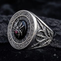 The Midnight Widow Ring