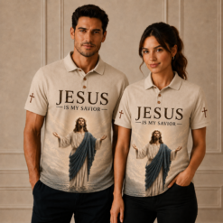 Jesus Is My Savior Christian Polo Shirt